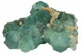 Stepped Blue-Green Fluorite Crystal Cluster - China #128870-3